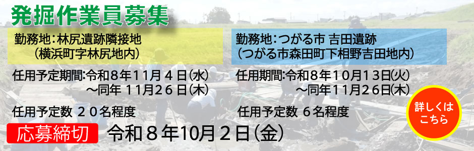 発掘作業員募集2